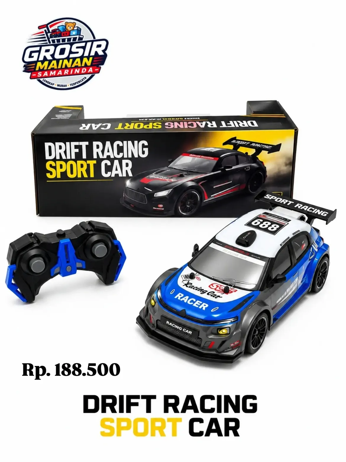  MAINAN MOBIL REMOTE DRIFT RACING SPORT CAR