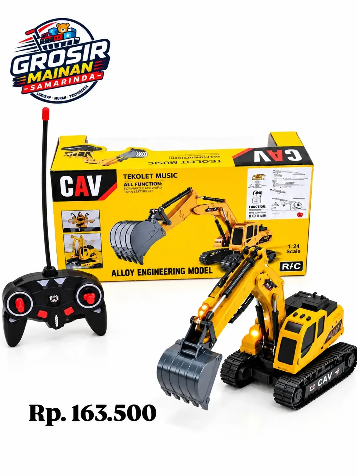 Excavator Remote Control CAV Alloy Engineering Model